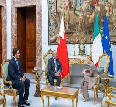 مذكرة تفاهم تعزز الاستثمارات والتجارة بين ايطاليا والبحرين بقيمة 1.2 مليار دولار